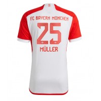 Fotbalové Dres Bayern Munich Thomas Muller #25 Domácí 2023-24 Krátký Rukáv